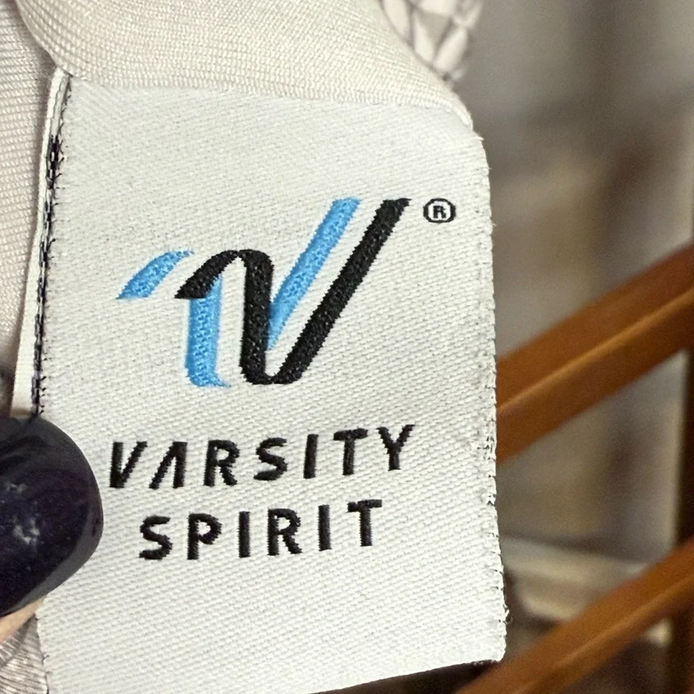 Varsity Gray and Red Sports Bra